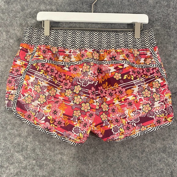 Athleta Shorts 10 Pink Floral Lanai Running Boardshort Mid Rise Athletic - Picture 2 of 11